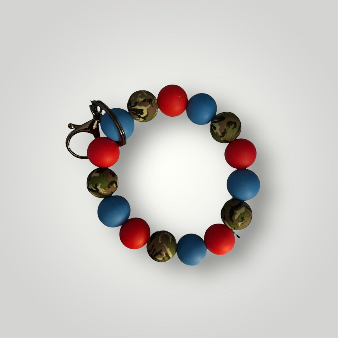 Camo wristlet keychain